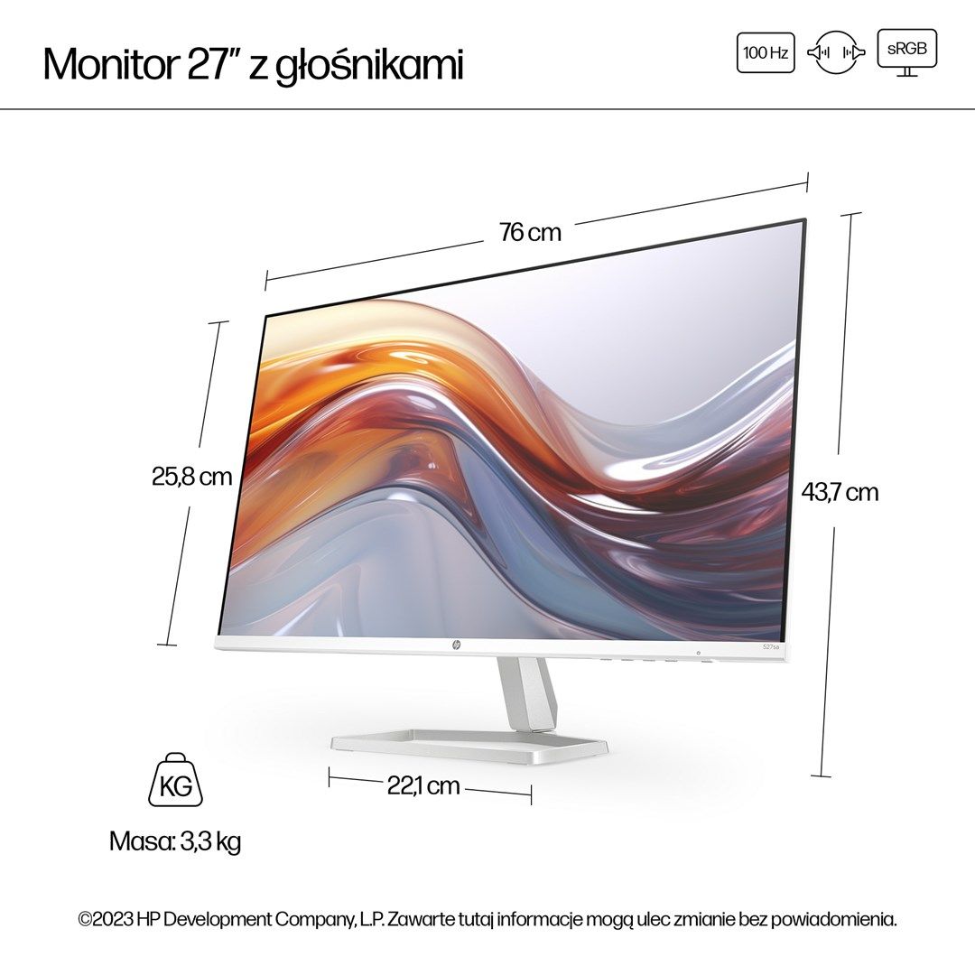 MONITOR HP LED IPS 27  527sa (94F48E9) 100Hz_9