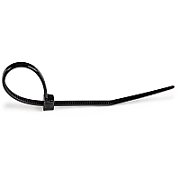 100 PACK 4 CABLE TIES -BLACK/NYLON ZIP TIE WRAPS UL TAA_2