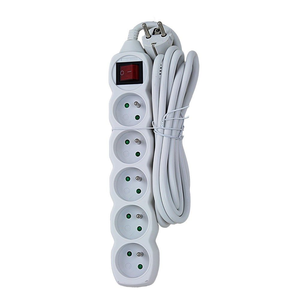 Esperanza ELK215W Power strip 5GN/3M White_3