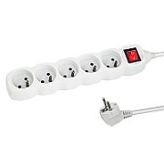 Esperanza ELK214W Power strip 5GN/1.5M White_1