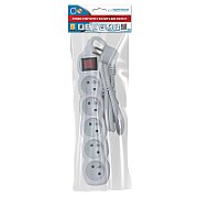 Esperanza ELK214W Power strip 5GN/1.5M White_4