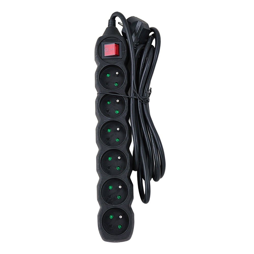 Esperanza ELK218K Power strip 6GN/3M Black_3