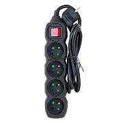 Esperanza ELK212K Power strip 4GN/1 5M Black_3