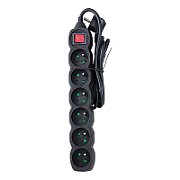 Esperanza ELK217K Power strip 6GN/1 5M Black_2