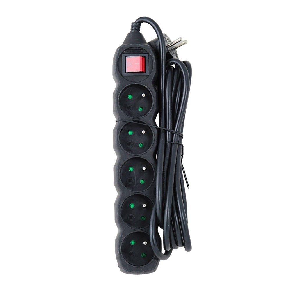 Esperanza ELK215K Power strip 5GN/3M Black_3