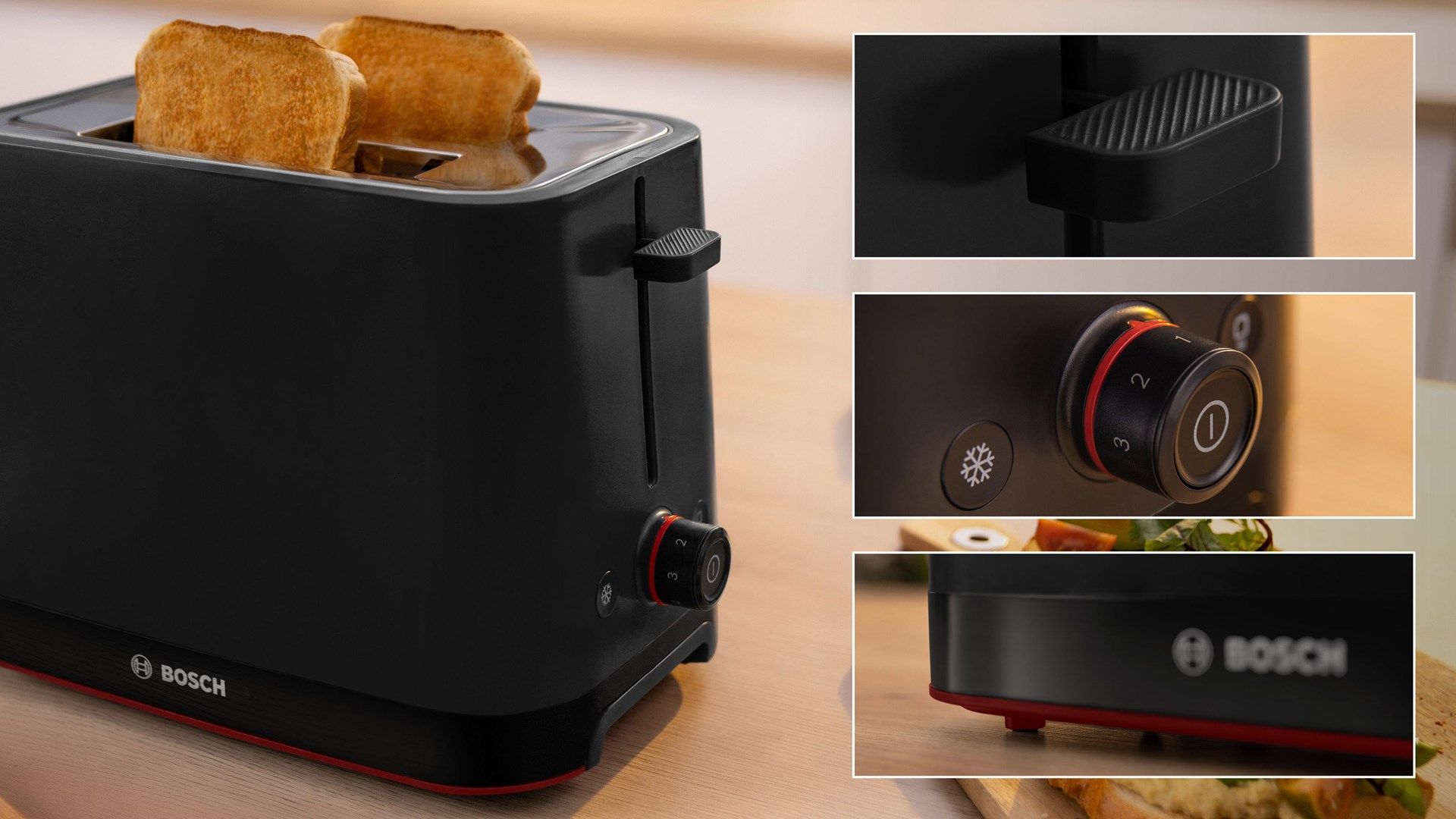 Bosch TAT3M123 toaster 2 slice(s) 950 W Black_3