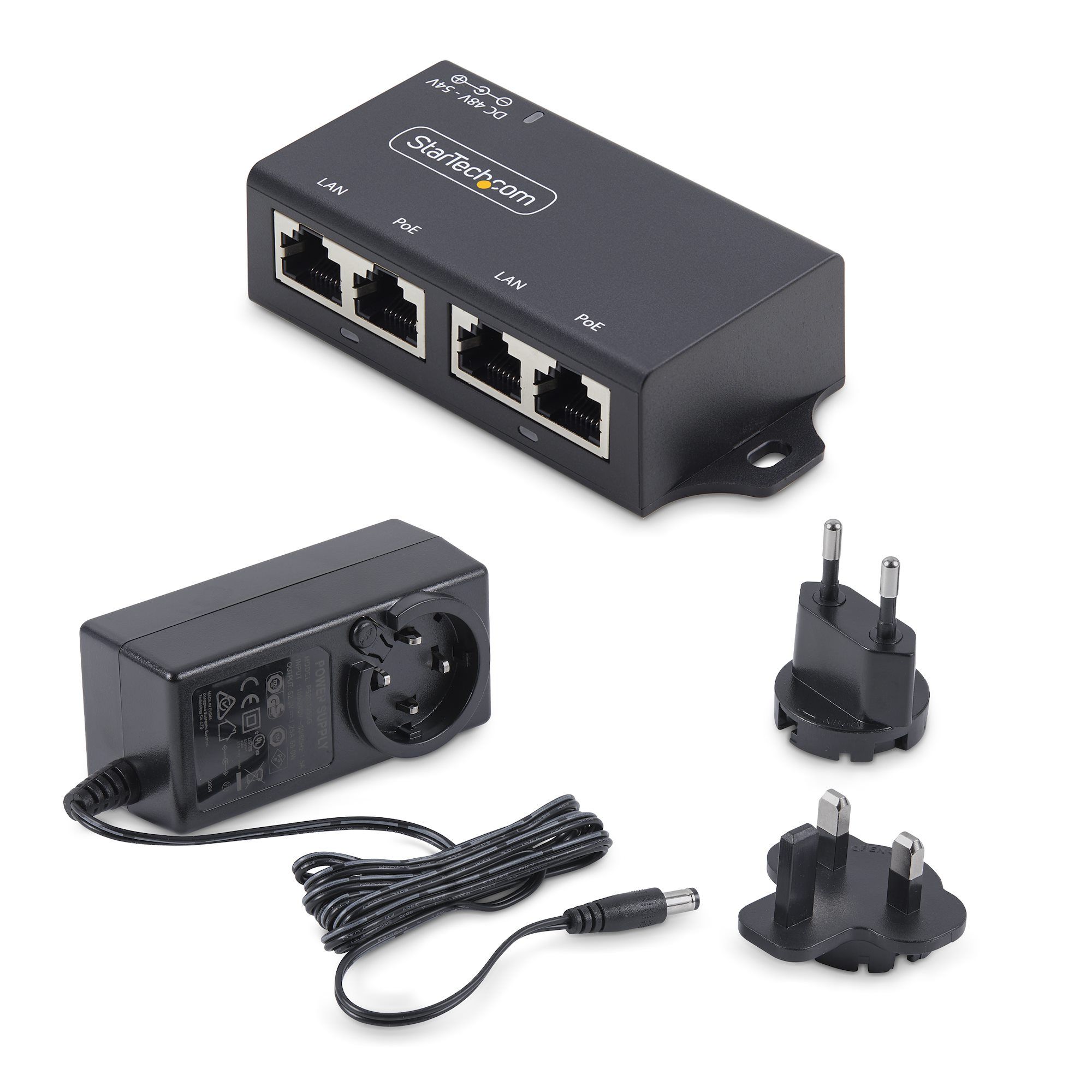 2-PORT GIGABIT POE INJECTOR/802.3AF/AT 10M/100M/1000M_3