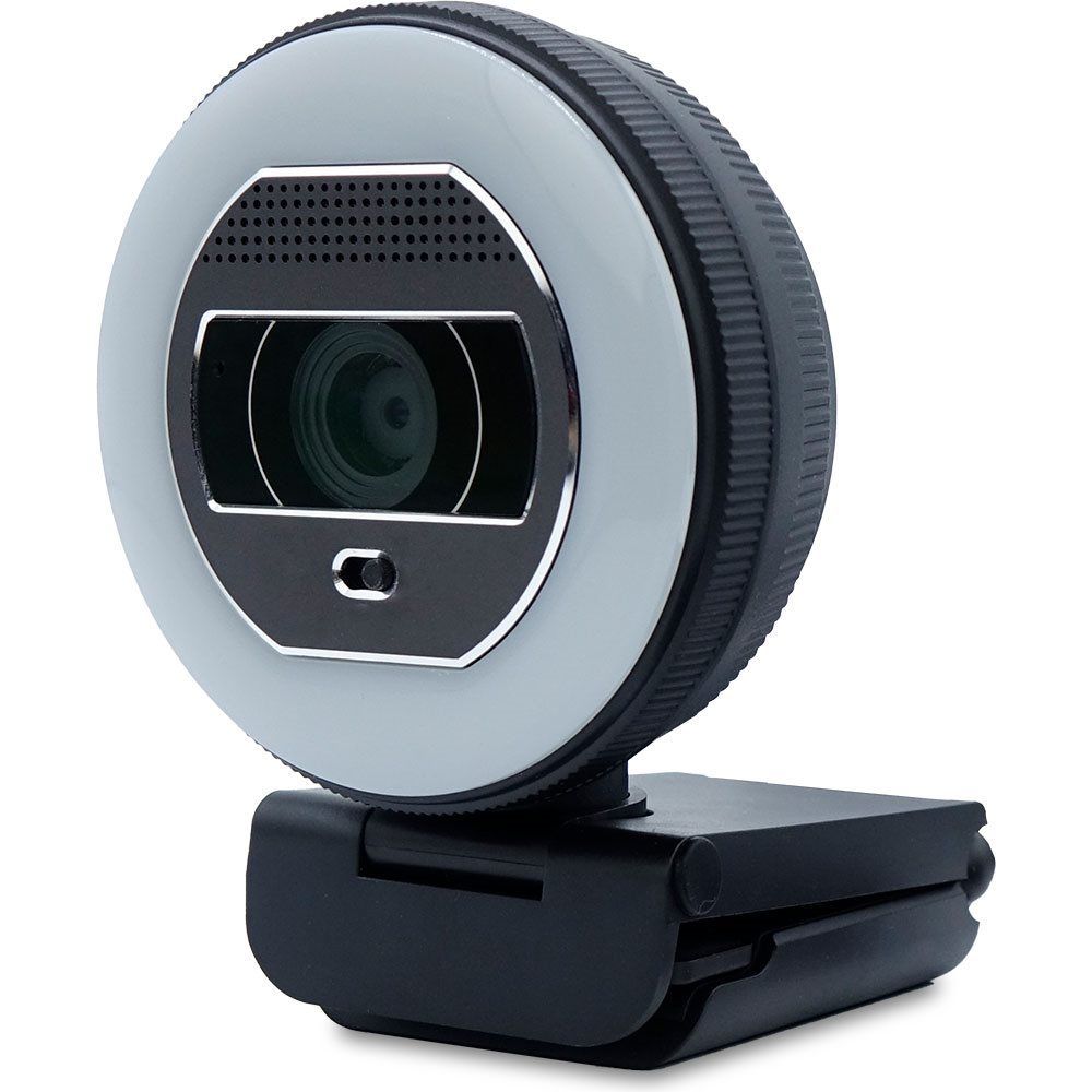 TERRA Webcam Halo mit LED-Lichtkranz (C1868pro) und Privatschieber Full-HD, Auto Focus, Stereo Mic, Privacy Slider_2