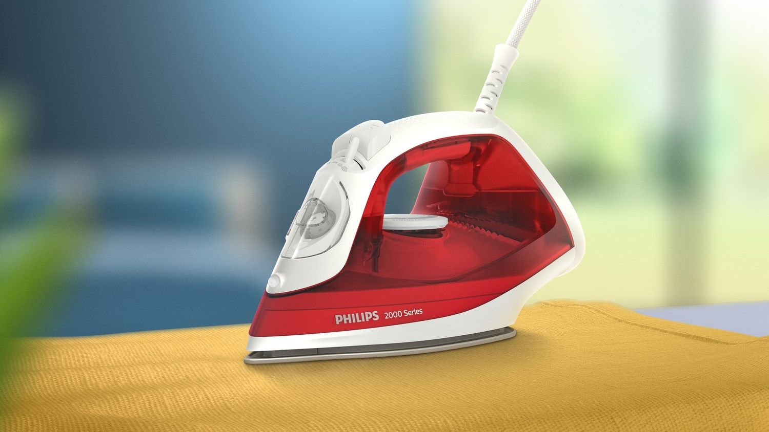 Philips Steam Iron DST 2010/40 Non-stick soleplate Red  White_3