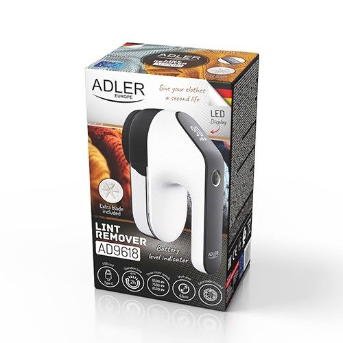 Adler | Lint remover LCD | AD 9618 | White/Black | Rechargeable battery_11