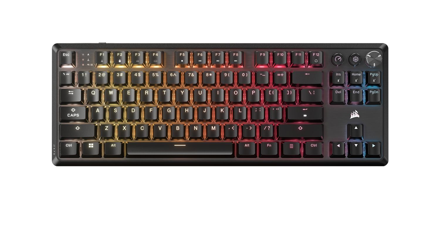 Tastatura mecanica CORSAIR K70 CORE TKL WIRELESS RGB, Corsair MLX RED with RGB Backlighting - Black USB 3.0 or 3.1 Type-A_4