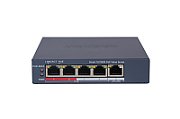 Switch PoE Hikvision DS-3E1105P-EI/M(V2), 4 × 10/100 Mbps PoE port,1 × 10/100 Mbps RJ45 port, Total PoE Power Budget 45W, Support 802.1Q VLAN, capacitate: 1.2 Gbps, alimentare: 54VDC, 0.92A, dimensiuni: 121.1 mm × 27.6 mm × 83.1 mm, greutate: 0.26kg._1