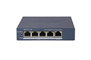 Switch PoE Hikvision DS-3E1505P-EI/M, 4 × Gigabit PoE port,1 × Gigabit RJ45 port, Total PoE Power Budget 45W, Support 802.1Q VLAN, capacitate: 10 Gbps, alimentare: 54VDC, 0.92A, dimensiuni: 121.1 mm × 27.6 mm × 83.1 mm, greutate: 0.26kg._1