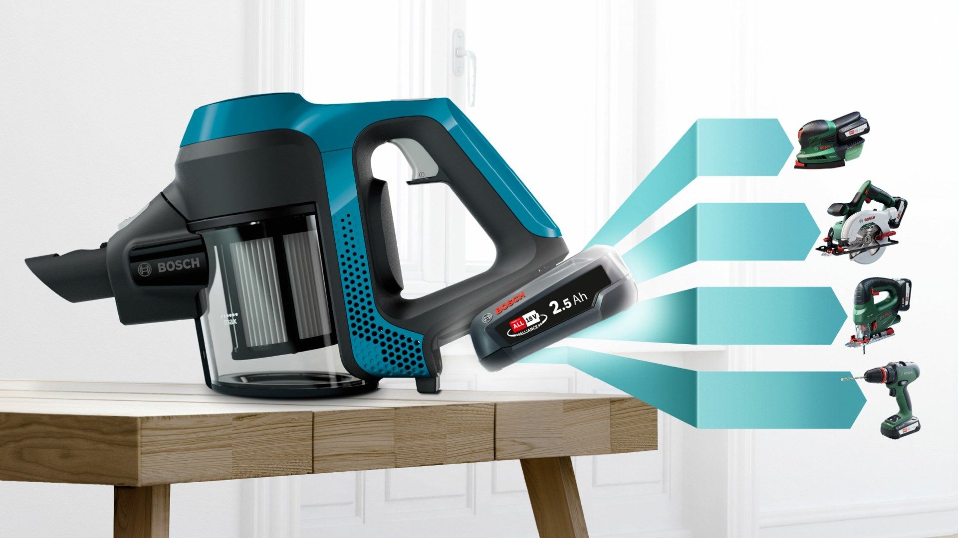 Bosch Serie 6 BBS611LAG handheld vacuum Blue Bagless_12