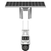 Camera PTZ cu panou solar Hikvision 4MP Pro Solar-powered Security PT Camera Setup High quality imaging with 4 MP resolution Dual transducers – PIR and Radar work together for higher detection accuracy Support 4G LTE data transmission Built-in microphone and built-in speaker for two-way audio and_1