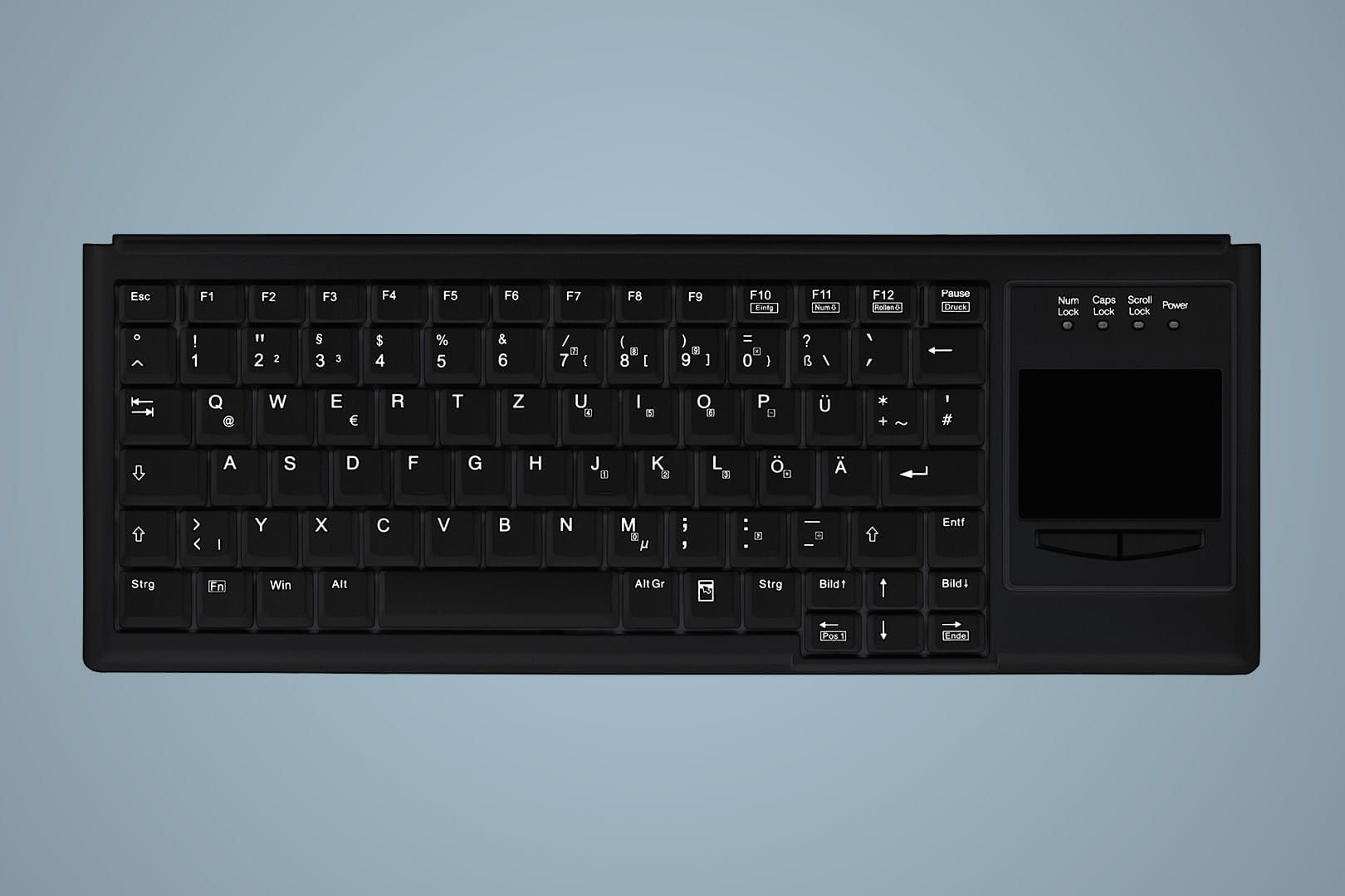 INDUSTRY 4.0 COMPACT ULTRAFLAT/TOUCHPAD KEYBOARD PS2 BLACK_3