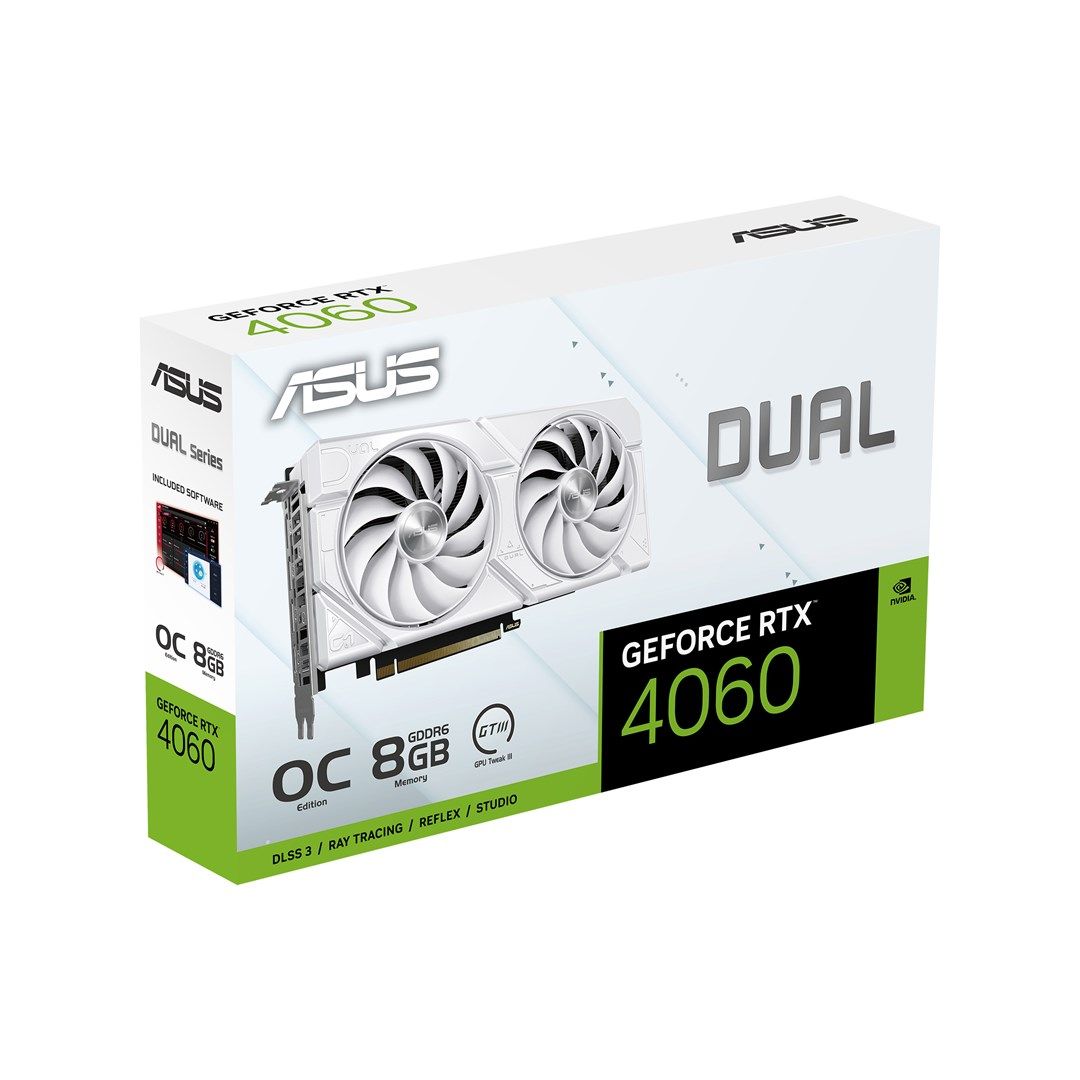 ASUS Dual -RTX4060-O8G-EVO-WHITE NVIDIA GeForce RTX 4060 8 GB GDDR6_11