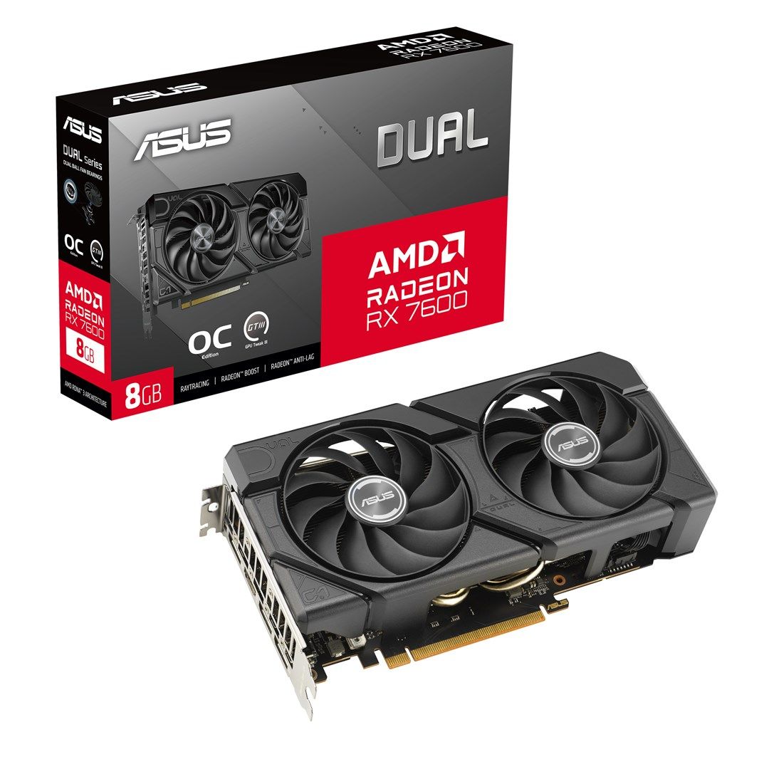 ASUS Dual -RX7600-O8G-EVO AMD Radeon RX 7600 8 GB GDDR6_3