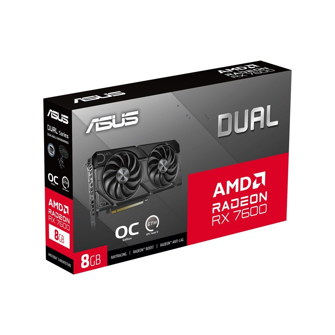 ASUS Dual -RX7600-O8G-EVO AMD Radeon RX 7600 8 GB GDDR6_4