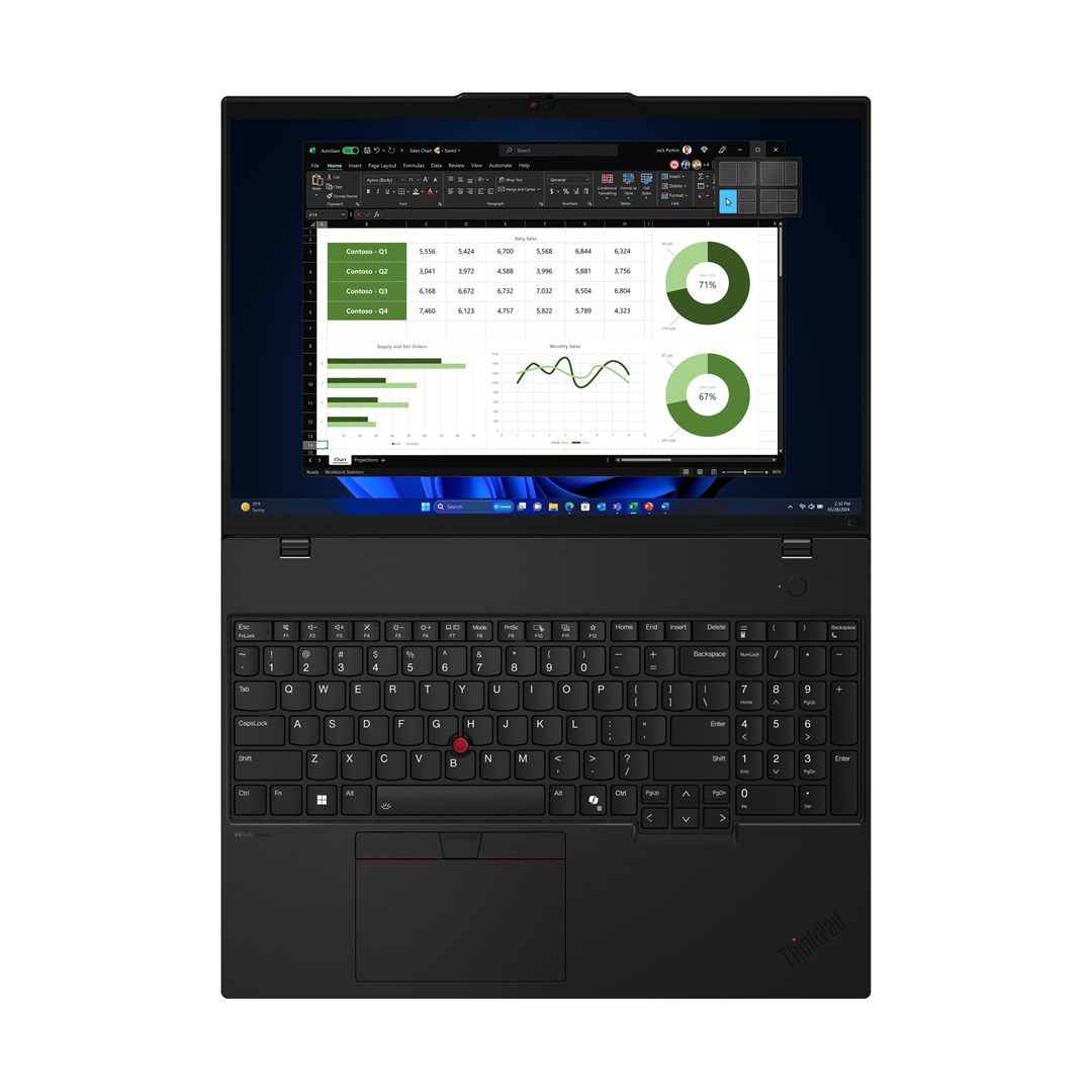 Lenovo ThinkPad L16 Intel Core Ultra 7 155U Laptop 40.6 cm (16 ) WUXGA 16 GB DDR5-SDRAM 512 GB SSD Wi-Fi 6E (802.11ax) Windows 11 Pro Black_14