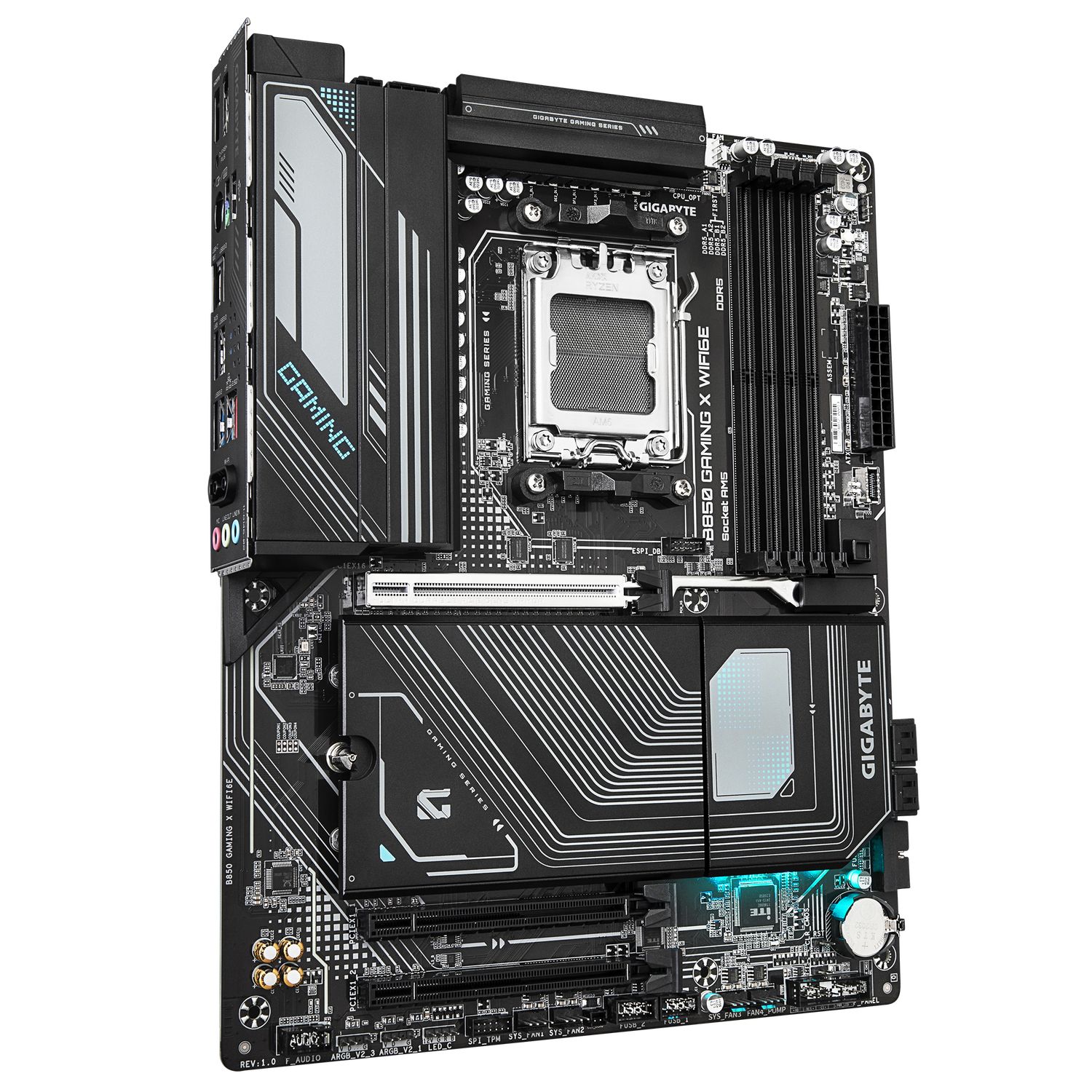 B850 GAMING X WIFI6E, AM5, DDR5, Wi-Fi, BT, ATX, Negru_2