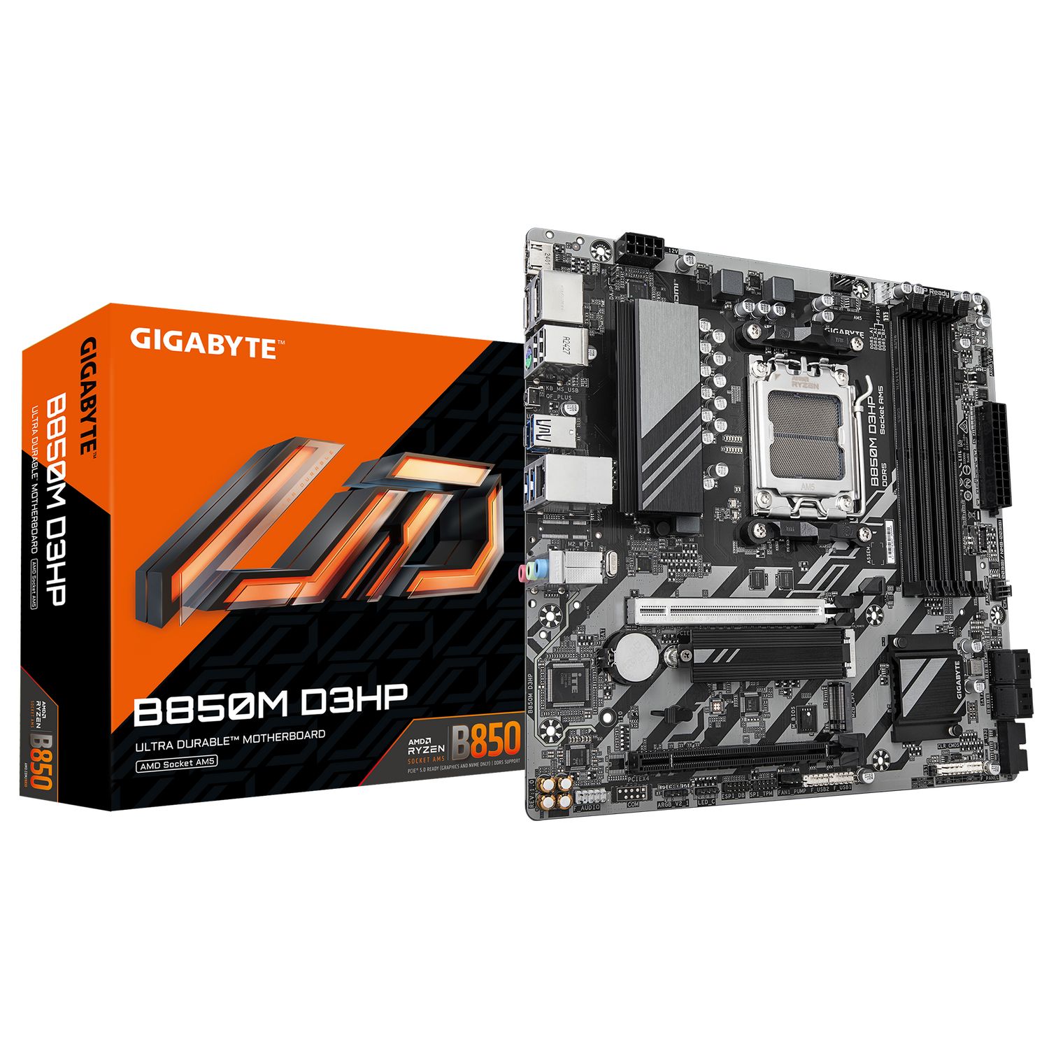 B850M D3HP, AM5, DDR5, mATX, Gri/Negru_4