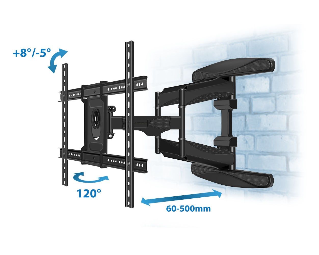 Esperanza ERW021 CRONOS 2.16 m (85 ) TV mount Black_3