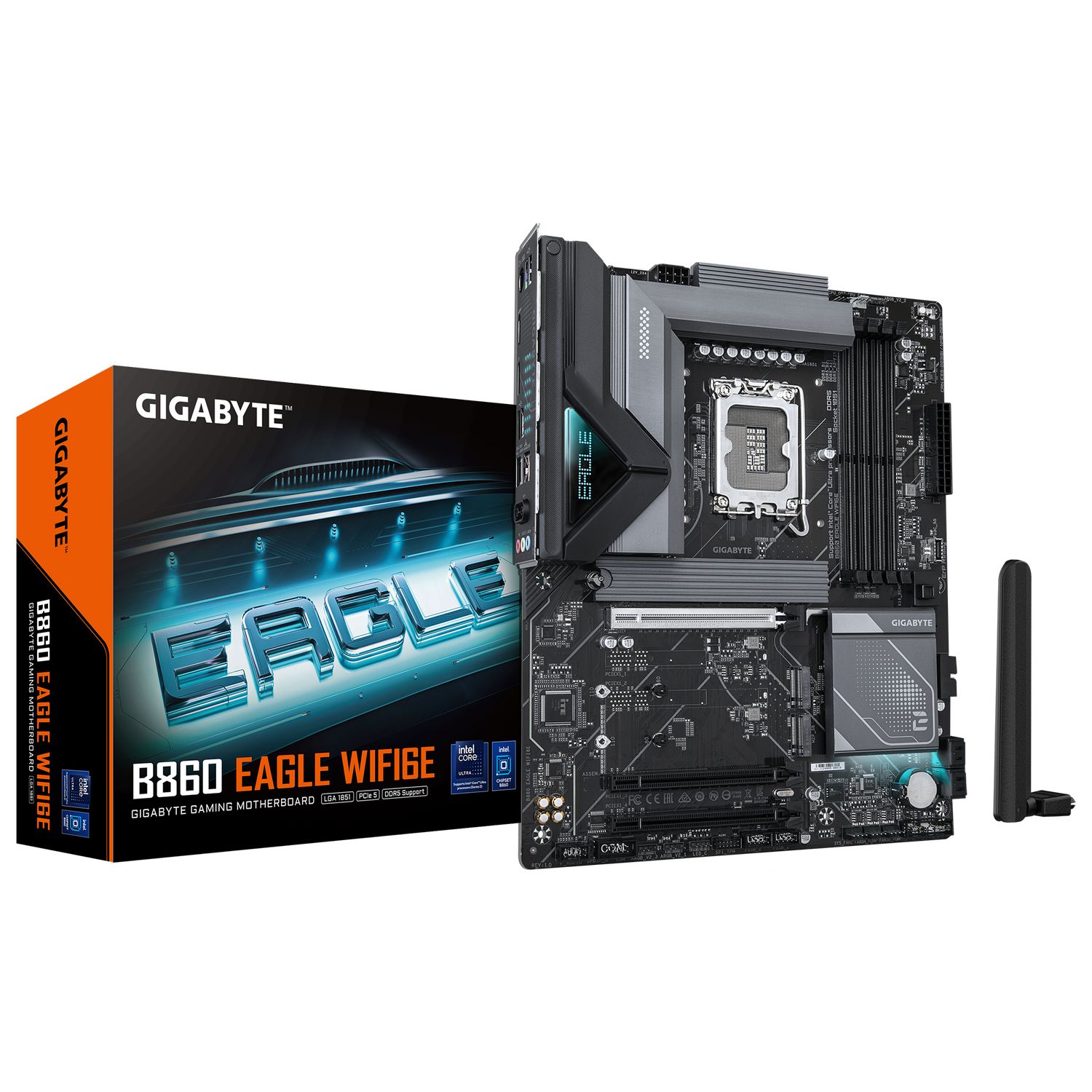 B860 EAGLE WIFI6E, LGA1851, DDR5, BT, ATX, Negru_4