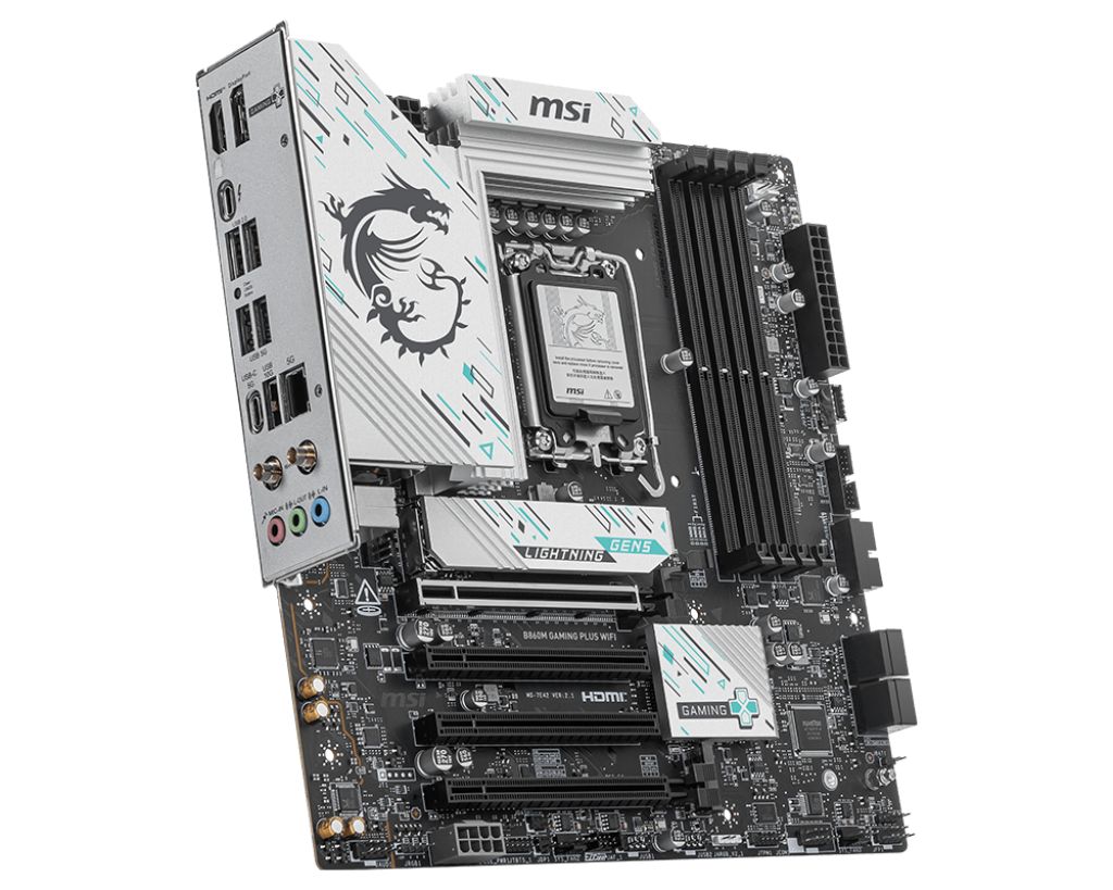 B860M GAMING PLUS WIFI, Socket 1851, DDR5, BT, mATX, Negru_3