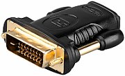 Adaptor DVI-D tata - HDMI mama, gold, Goobay_1