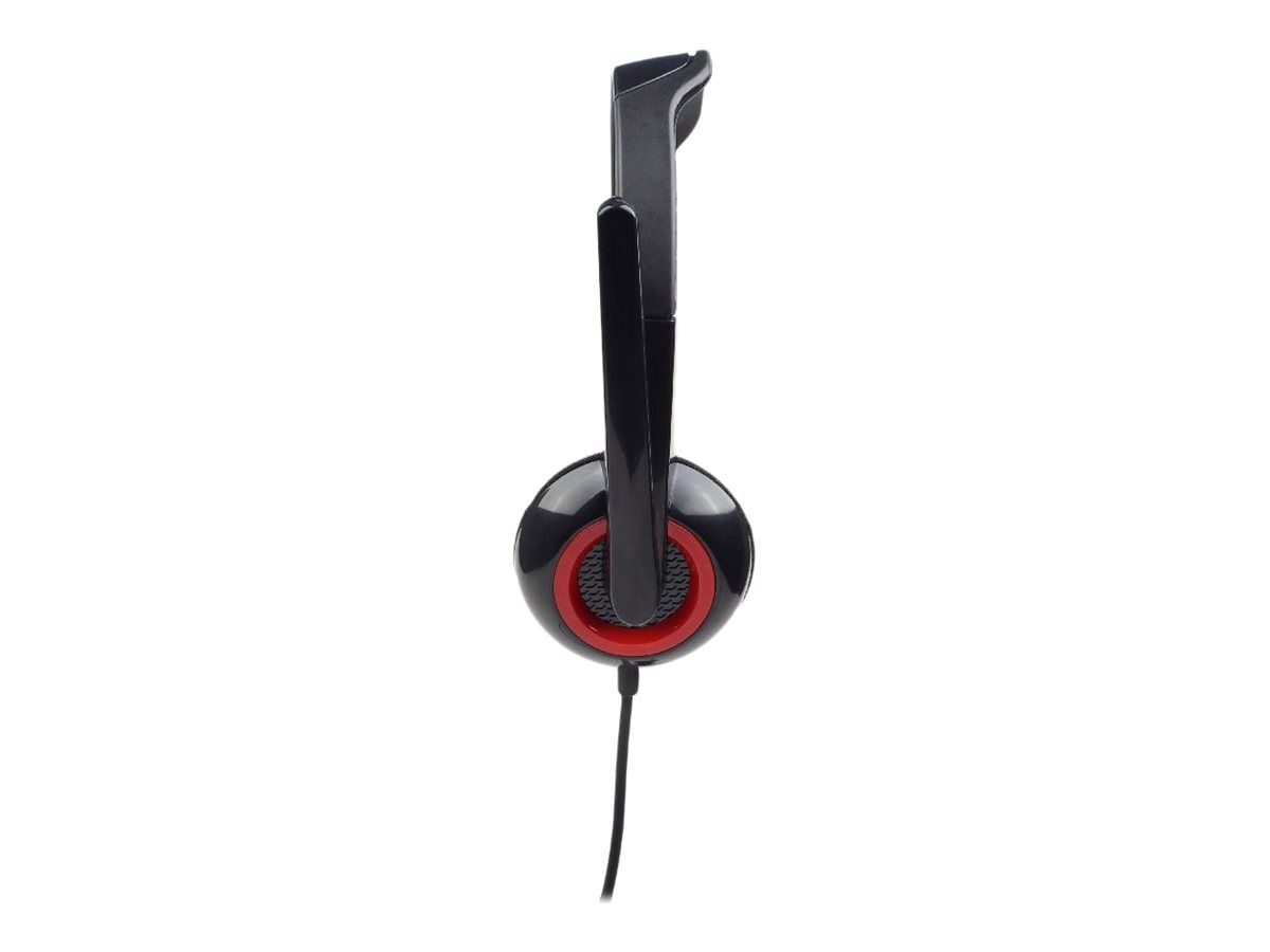 GEMBIRD MHS-002 microphone stereo headphones MHS-002 black color_4