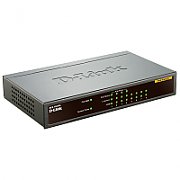 SWITCH PoE D-LINK  8 porturi 10/100Mbps (4 PoE), IEEE 802.3af, carcasa metalica, 