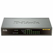 SWITCH PoE D-LINK  8 porturi 10/100Mbps (4 PoE), IEEE 802.3af, carcasa metalica, 