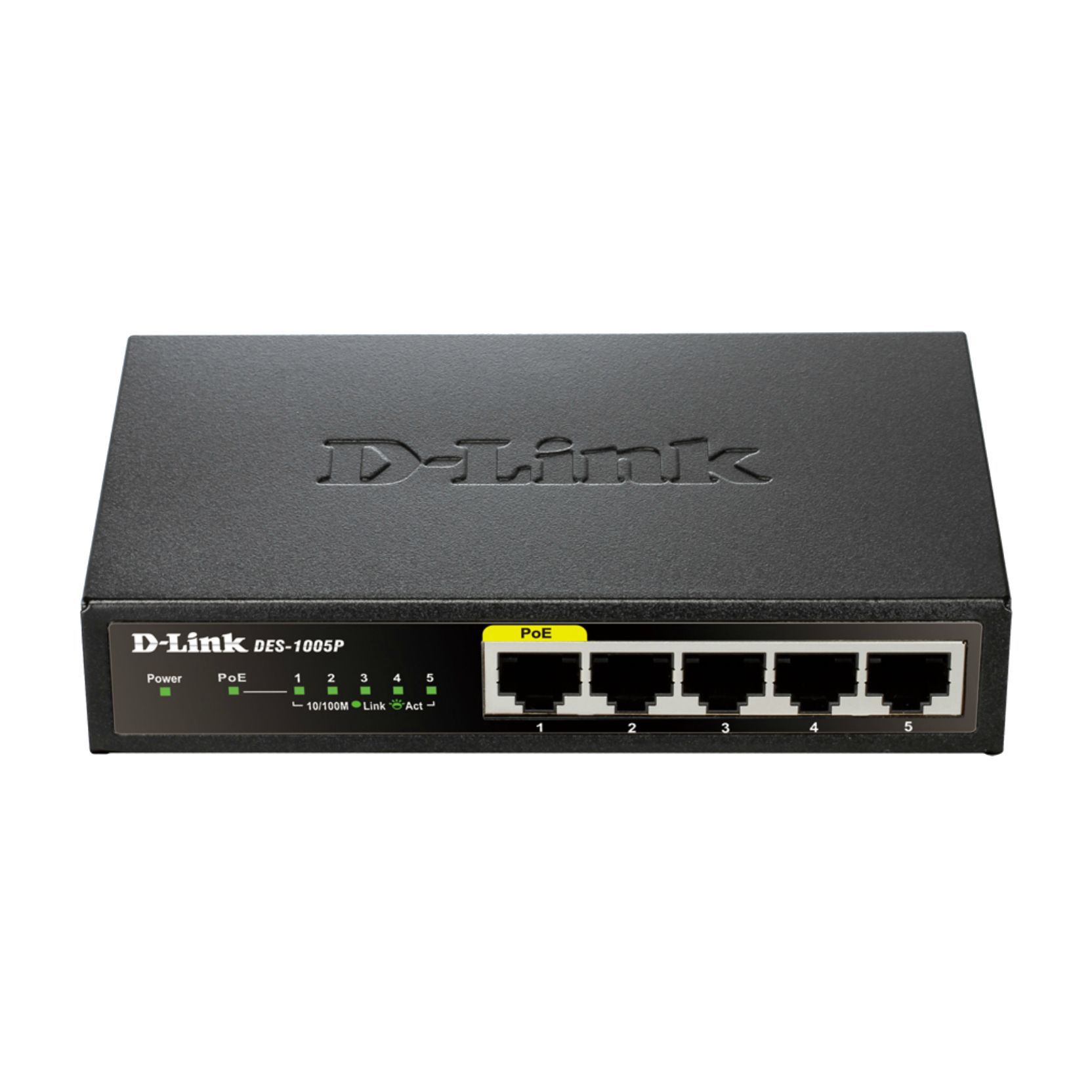 Switch D-Link DES-1005P, 5 porturi 10/100Mbps, 1 port PoE 802.3af, desktop, fara management_3