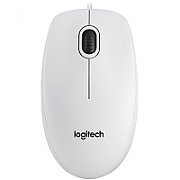 LOGITECH Corded  Mouse B100 - Business EMEA - WHITE_1