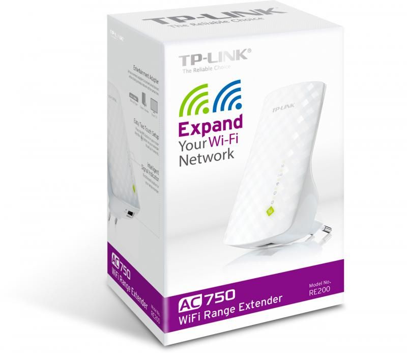 Wireless Range Extender TP-Link RE200, AC750, 3 antene interioare, Wall Plugged, 433/300Mbps, 1xLAN 10/100, WPS_3