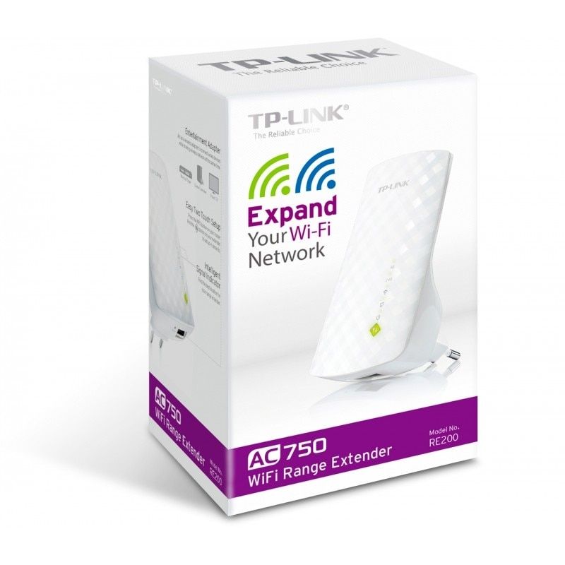 Wireless Range Extender TP-Link RE200, AC750, 3 antene interioare, Wall Plugged, 433/300Mbps, 1xLAN 10/100, WPS_6