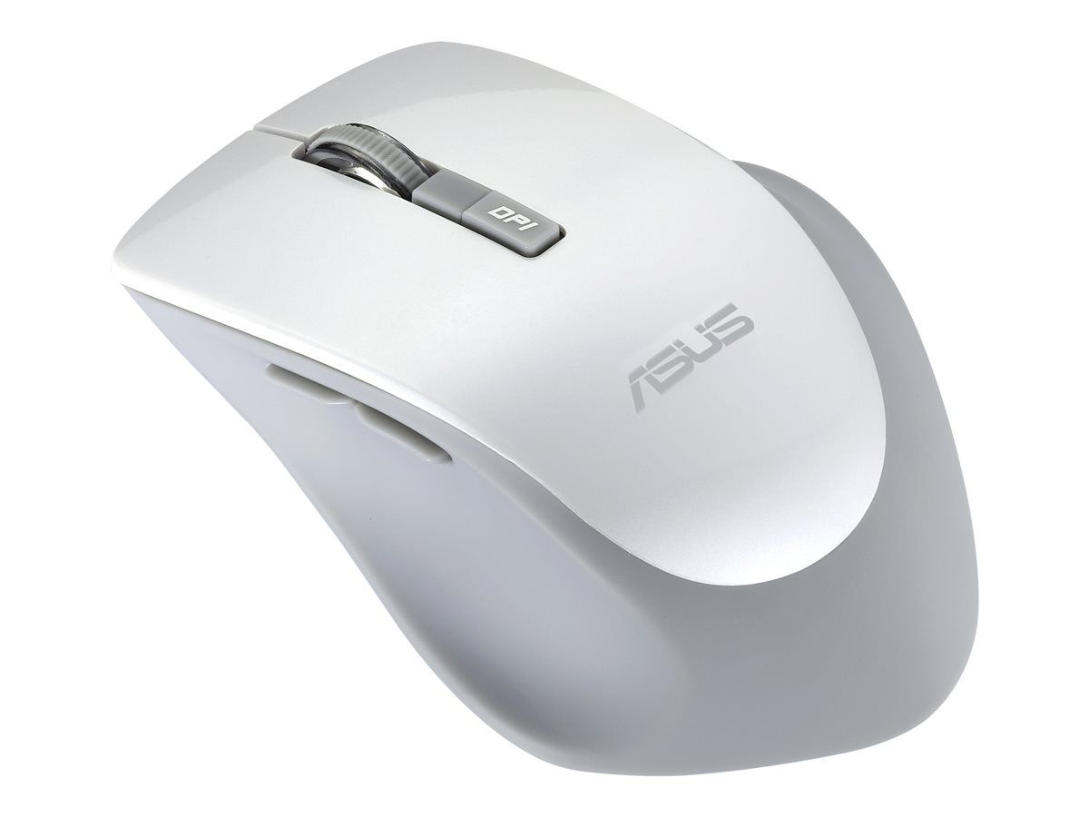 ASUS Optical Mouse WT425 Wireless, 1600dpi, 6 butons, 65g, 104x68x40mm, Silent mouse click design, for right hand, White_3