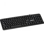 TASTATURA SPACER USB, 104 taste, anti-spill, black, 