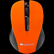 CANYON MW-1 2.4GHz wireless optical mouse with 4 buttons, DPI 800/1200/1600, Orange, 103.5*69.5*35mm, 0.06kg_1