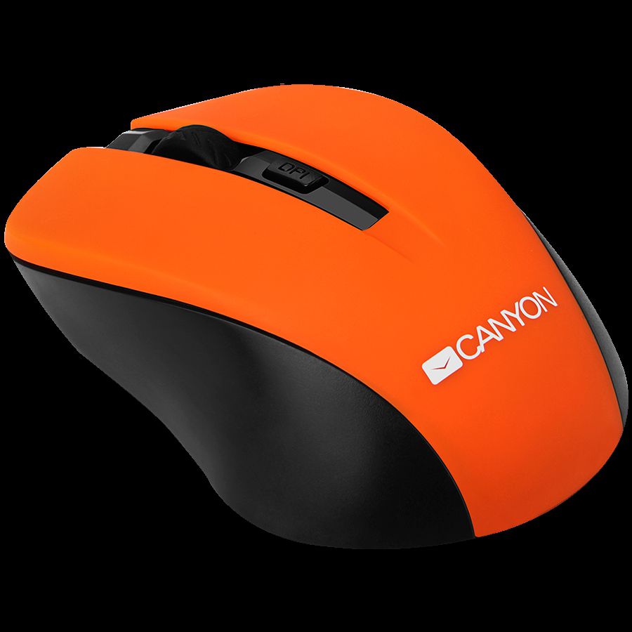 CANYON MW-1 2.4GHz wireless optical mouse with 4 buttons, DPI 800/1200/1600, Orange, 103.5*69.5*35mm, 0.06kg_3