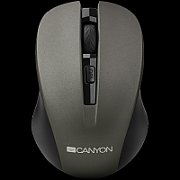 CANYON MW-1 2.4GHz wireless optical mouse with 4 buttons, DPI 800/1200/1600, Gray, 103.5*69.5*35mm, 0.06kg_1