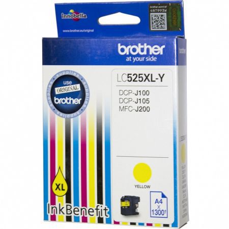 Brother  LC525XLY Cartus yellow pentru DCPJ100, DCPJ105, MFCJ200 -1300 pagini_2