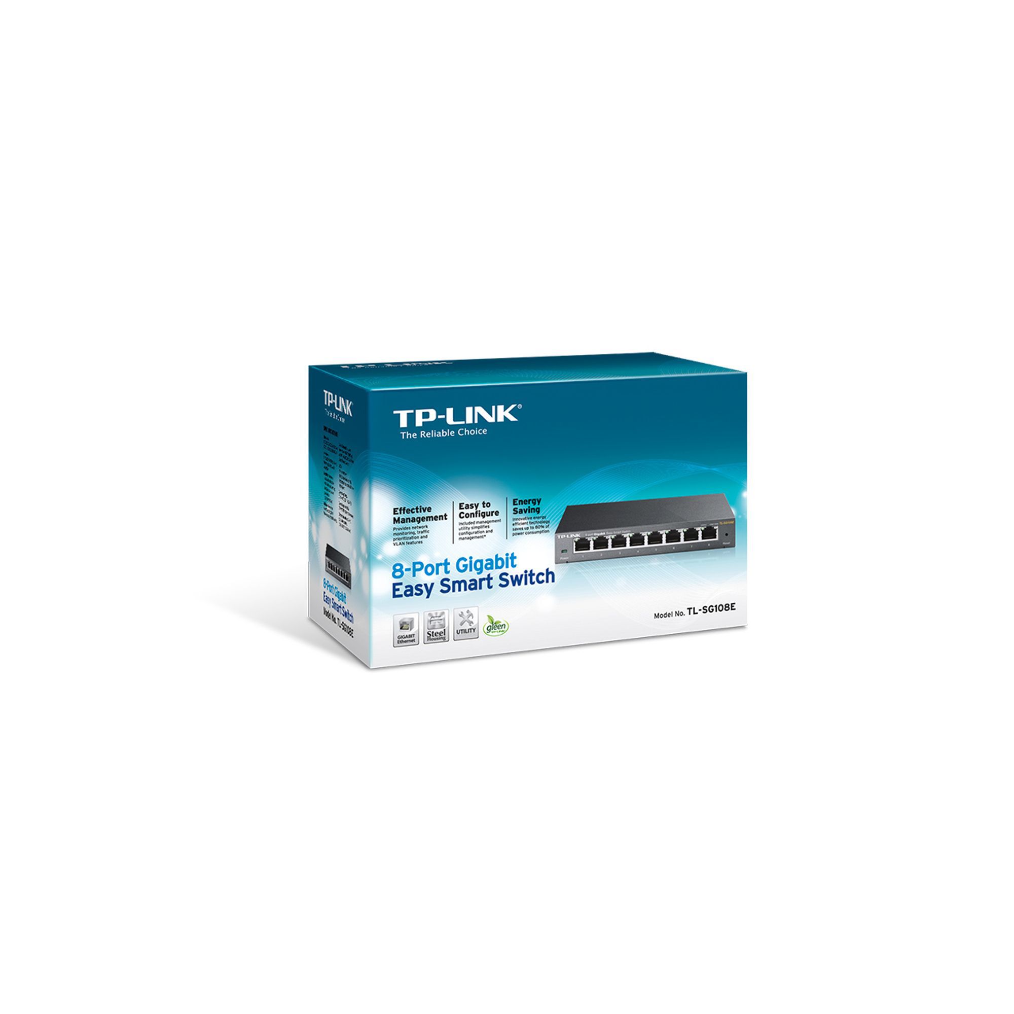 SWITCH TP-LINK  8 porturi Gigabit. carcasa metalica 